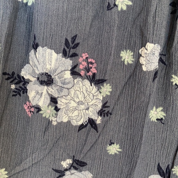 So off the shoulder smocked top floral print long dress XS or 2X jr - Picture 7 of 16